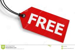 free-price-tag-label-word-sign-red-white-background-d-illustration-95436708